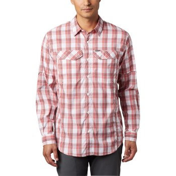 Columbia Overhemd Heren, Silver Ridge Lite Plaid Long Sleeve Blauw Rood, 17HMFWRIC